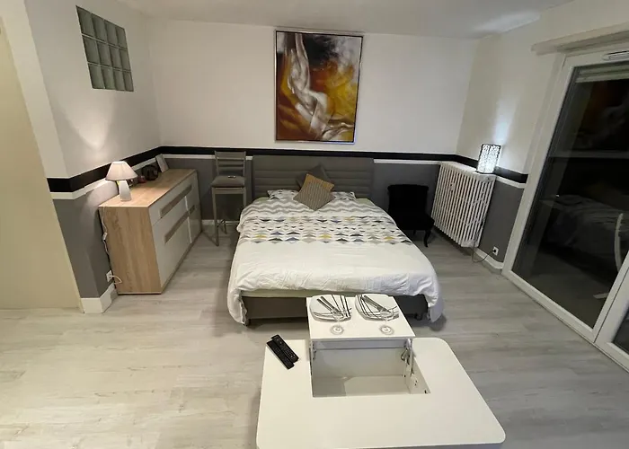 Apartment F1 Avec Terrasse, 5 Min De Colmar, Vignoble Et Free Parking Wintzenheim